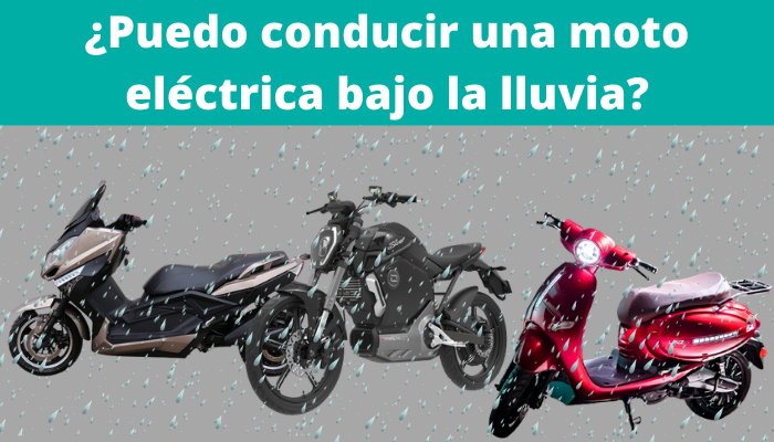 ¿Puedo conducir una moto eléctrica bajo la lluvia?