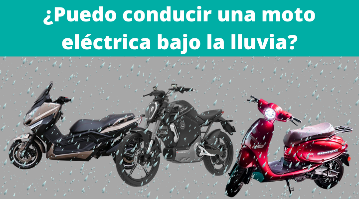 ¿Puedo conducir una moto eléctrica bajo la lluvia?